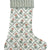 Peach Lattice Large Christmas Stocking