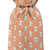 Hot water bottle cover in Quilted fabric with peach pattern The Charpoy 