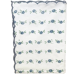 Petit Blue Daisy Garland Table Cloth