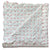 Petit Pink Flower Scalloped Bedspread on a white background showing its reverse, handmade in Jaipur by The Charpoy
