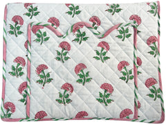 Scalloped Pink Carnation Laptop cover