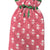 Pink quilted Hot water bottle cover with white floral pattern The Charpoy 