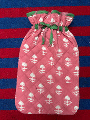 Pink Hot Water Bottle Cover