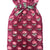 Plum red with pink flowers pattern hot water bottle cover The Charpoy 