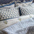 Small Blue Flower Quilt/Eiderdown The Charpoy