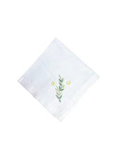 White Daisy Embroidered (Set Of Four) The Charpoy