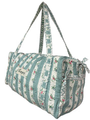 Wild Flower Striped Weekend Bag