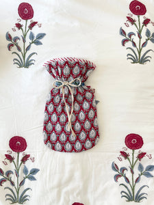 White Hot Water Bottle Cover