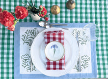 Load image into Gallery viewer, STRAWBERRY RED GINGHAM NAPKIN